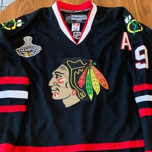 Reebok Blackhawks Hull #9 Hockey Jersey